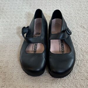 Black Birkenstock Mary Jane Shoes